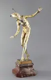 Champagne Dancer by Ferdinand Preiss, bronze and ivory, sold Jun 2017