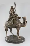 Vedette du desert' signed height 26.5in by Émile Pinedo, bronze, sold Jun 2017