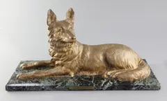 Chien Policier by Demetre Chiparus, bronze, sold Jun 2017