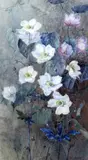 Wood anemones by Richard Sebright, 1902, Wood anemones,signed and dated, sold Jun 2017