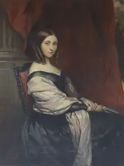 Portrait of a Eliza Atkinson by Giovanni Battista Cassevari, oil on canvas, sold Jun 2017