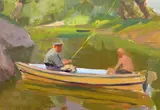 Untitled by Yevhen Nisonovych Levin, oil on board, offered May 2017