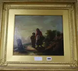 Children on the London road by Samuel Edmund Waller, oil on canvas, sold May 2017