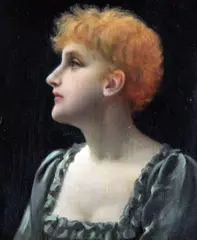 Untitled by Charles Frederick Lowcock, oil on wood, sold Apr 2017