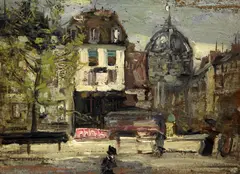 Untitled by Alexander Jamieson, oil on wood, sold Apr 2017