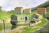 Untitled by Jacobus P.F. Leonard, oil on canvas, sold Apr 2017