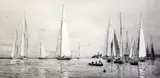 Etching8 and 23 Meter becalmed off Cowessigned in pencil6 by William Lionel Wyllie, oil, sold Apr 2017