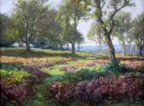 5 x 11.5in by Frederick Golden Short, oil on canvas board, sold Apr 2017
