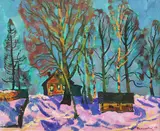 Untitled by Yuri Matushevski, oil on card, sold Apr 2017