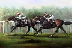Untitled by Max Brandrett, oil on canvas, sold Apr 2017