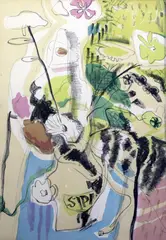 Untitled by Ivon Hitchens, oil, sold Apr 2017