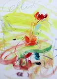 Cellist'Francis Kyle Gallery label verso16 x 12in by Jake Sutton, oil on canvas board, sold Apr 2017