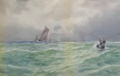 The Harbour Buoy'signed14 x 20.5in by William Henry Pearson, watercolour, sold Apr 2017