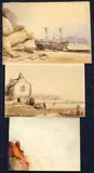 Whitby, one signed, and a sketch 'East side of Whitby by Henry Barlow Carter, drawing, sold Apr 2017