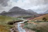 WatercolourAnnalong by Joseph William Carey, print (other), sold Apr 2017