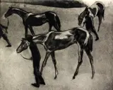 EtchingHorses after a Racesigned in pencil8 by John Copley, print (other), sold Apr 2017