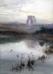 Untitled by Charles Whymper, watercolor, sold Apr 2017