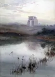Untitled by Charles Whymper, watercolor, sold Apr 2017
