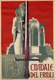 Cividale del Friuli by Aldo Merlo, Color lithograph, La Grafica, Udine, sold Sep 2026