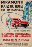 Cortina d'Ampezzo, Majestic Hotel by Anónimo, Color lithograph, Poligrafica, Cortina d'Ampezzo, sold Sep 2026