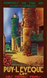 Puy-L'Eveque by R. Lamour, Color lithograph, unknown printer, sold Sep 2026
