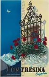 Pontresina by Martin Peikert, Color lithograph, Druck Gebr, sold Sep 2026