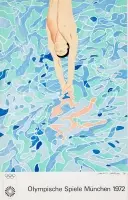 Olympische Spiele Muenchen by David Hockney, 1972, Offset, Edition Olympia 1972, printed in Germany, sold Sep 2026