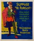 Suppose he forgot! by Frank Beatty, Color lithograph, Mather&Company, printed in USA, sold Sep 2026