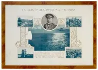 La grande Ala d’Italia sul mondo by Anónimo, Color lithograph, Quaderni del Littorio, Firenze, sold Sep 2026