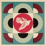 Geometric Blue Dove by Shepard Fairey, Offset, unknown printer, sold Sep 2026