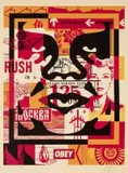 OBEY Giant face collage icon by Shepard Fairey, Offset, unknown printer, sold Sep 2026