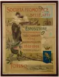 Società promotrice di belle arti / Esposizione Torino by Anónimo, Color lithograph, Stab, sold Sep 2026