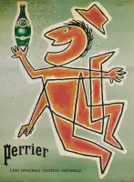 Perrier (later reprint) by Raymond Savignac, Offset, printer unknown, sold Sep 2026