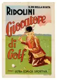 'Golf' starring Larry Semon by Gigi, Color lithograph, Parziale, Roma, sold Nov 2025