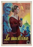 'La maestrina' starring Maria Denis by Anselmo Ballester, Color lithograph, N, sold Nov 2025
