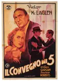 'The Devil's Party' starring Victor McLaglen by Anselmo Ballester, Color lithograph, APE, Roma, sold Nov 2025
