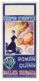 Playbill for 'Blowing wild' starring Gary Cooper by Luigi Martinati, Offset, APE, Roma, sold Nov 2025