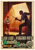 'The Iron Mistress' starring Alan Ladd by Luigi Martinati, Offset, APE, Roma, sold Nov 2025