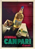Cordial Campari Liquor by Marcello Nizzoli, Color lithograph, Star-IGAP, Milano, sold Mar 2025