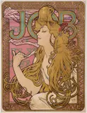 Job by Alfons Maria Mucha, Color lithograph, Imp, sold Mar 2025