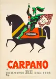 Carpano / Vermuth Re by Armando Testa, Color lithograph, Arti Grafiche Pirovano, Milano, sold Mar 2025