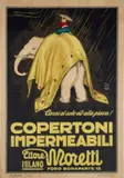 Copertoni Impermeabili Ettore Moretti by Achille Mauzan, Color lithograph, MAGA, Parigi-Milano, sold Mar 2025