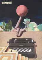 Olivetti Lexikon 83 by Milton Glaser, Offset, printed in Italy, sold Mar 2025