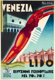 Venezia Lido by Mirko Artico, Color lithograph, Stab, sold Mar 2025