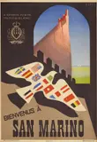 San Marino by Mario Puppo, Color lithograph, SAIGA, Genova, sold Mar 2025