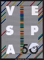 50 Vespa by Milton Glaser, Offset, printer unknown, sold Mar 2025