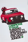 Alfa Romeo GTA 1300 Junior by A. Fattorini, Offset, printed in Italy, sold Mar 2025