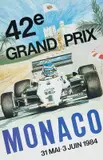42e Grand Prix Monaco by Pierre Berenguier, Offset, AIP, Monaco, sold Mar 2025