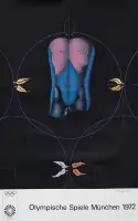 Olympische Spiele Munchen by Paul Wunderlich, 1972, Offset, Edition Olympia 1972, printed in Germany, sold Mar 2025