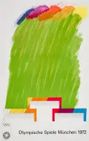 Olympische Spiele Munchen by Richard Smith, 1972, Offset, Edition Olympia 1972, printed in Germany, sold Mar 2025